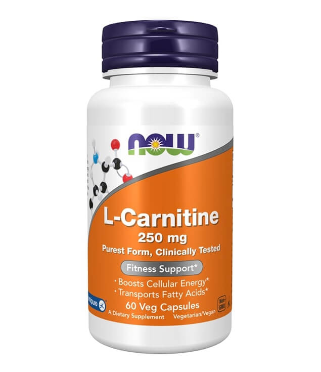 NOW FOODS | L-CARNITINE 250 MG FITNESS SUPPORT VEG CAPSULES